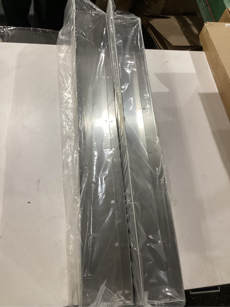 Condition photo showing New/Like New for 32-inch stainless steel bar speed rail,wall mounted liquor bottle holder for bars,organizer for liquor bottles, bar bottle holder(2 pcs)