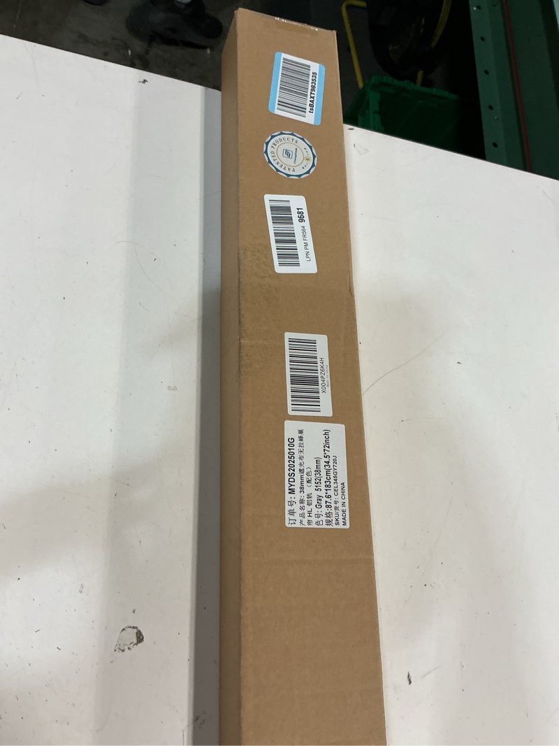 Condition photo showing New/Like New for changshade cordless cellular shades, light filtering honeycomb shades for windows, pull down pleated blinds, easy to install for indoor windows and french doors,34.5" w x 64" h, grey blackout grey 34.5"w x 64"h