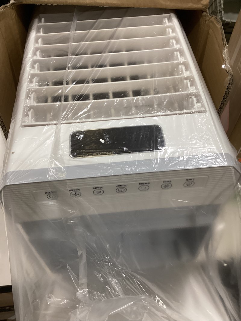 Condition photo showing Good Condition for windowless portable air conditioners fan, evaporative air cooler w/3 modes & 3 speeds, 12h timer for smart auto-off, 2-gal tank for 20h cooling,16ft remote,no hose needed,46db swamp cooler