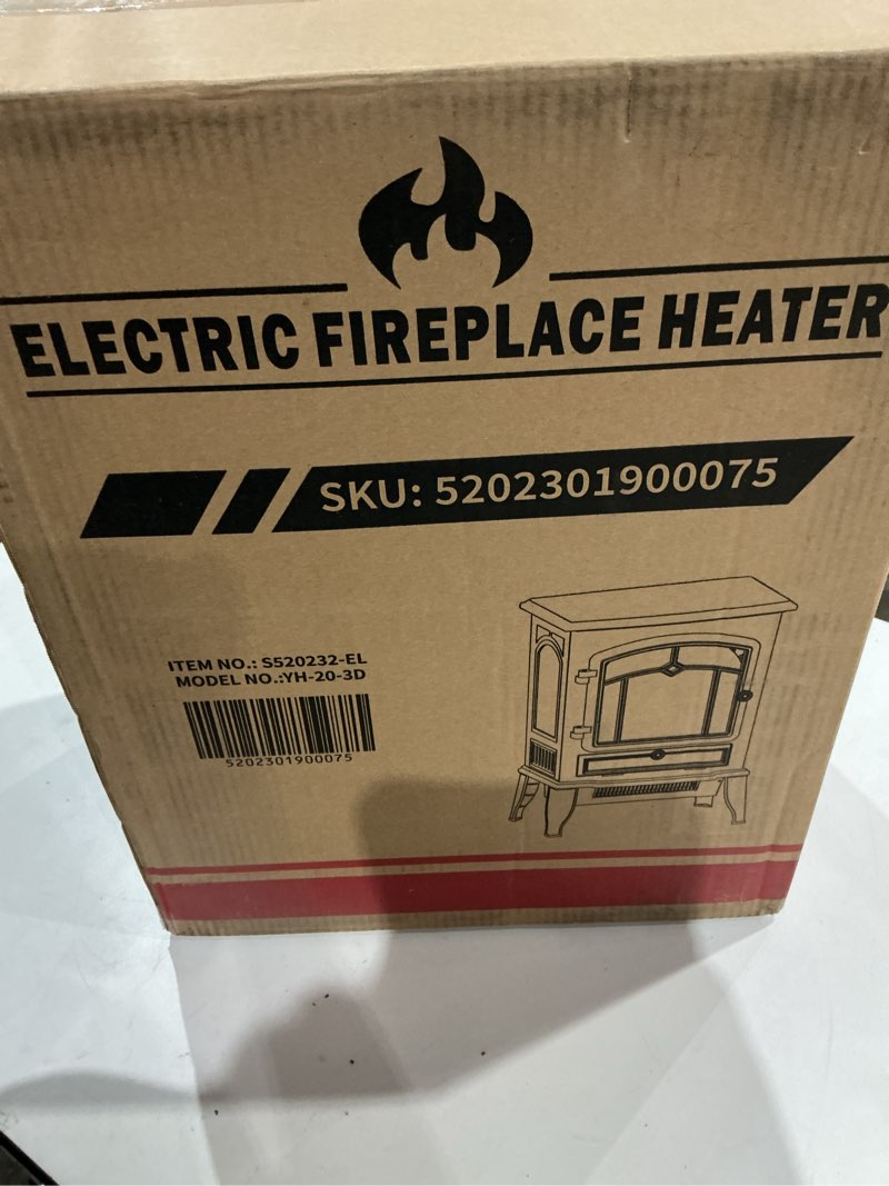 Condition photo showing Good Condition for silonn electric fireplace heater, quick heating portable low noise fireplace with temp control, csa certified,18” electric fire place with overheat protection function for living room, bedroom, black 18 inch