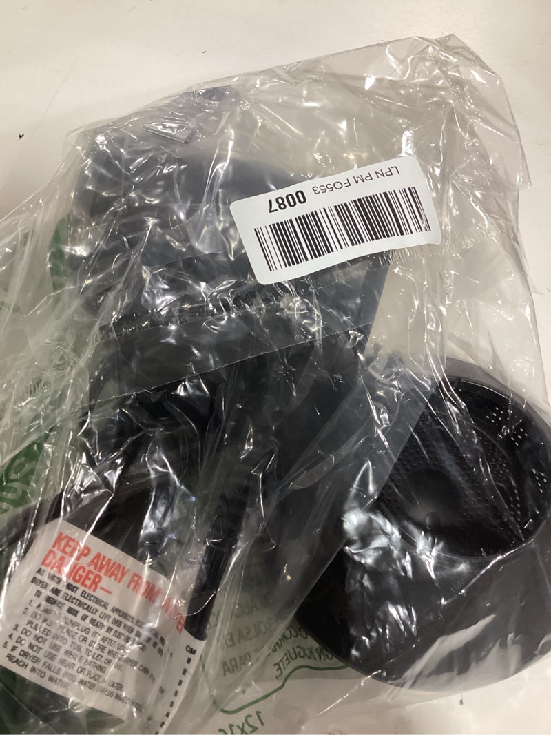 Condition photo showing As Is for Plasma Ion Hair Dryer with Diffuser for Curly Hair, 1800W Fast Drying Blow Dryer with Comb, Lightweight and Low Noise Hairdryer for All Hair Types, Foldable Design for Travel