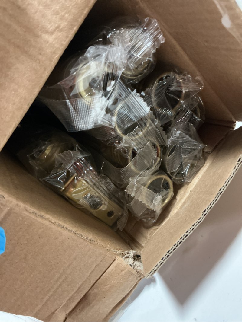 Condition photo showing Good Condition for Curtain Rods for Windows 66 to 120, 1 Inch Curtain Rod Set, Heavy Duty Drapery Rods with Adjustable Curtain Rods, Outdoor Curtain Rod with Simple End Caps, Room Divider Curtain Rod, 66"-120",Gold