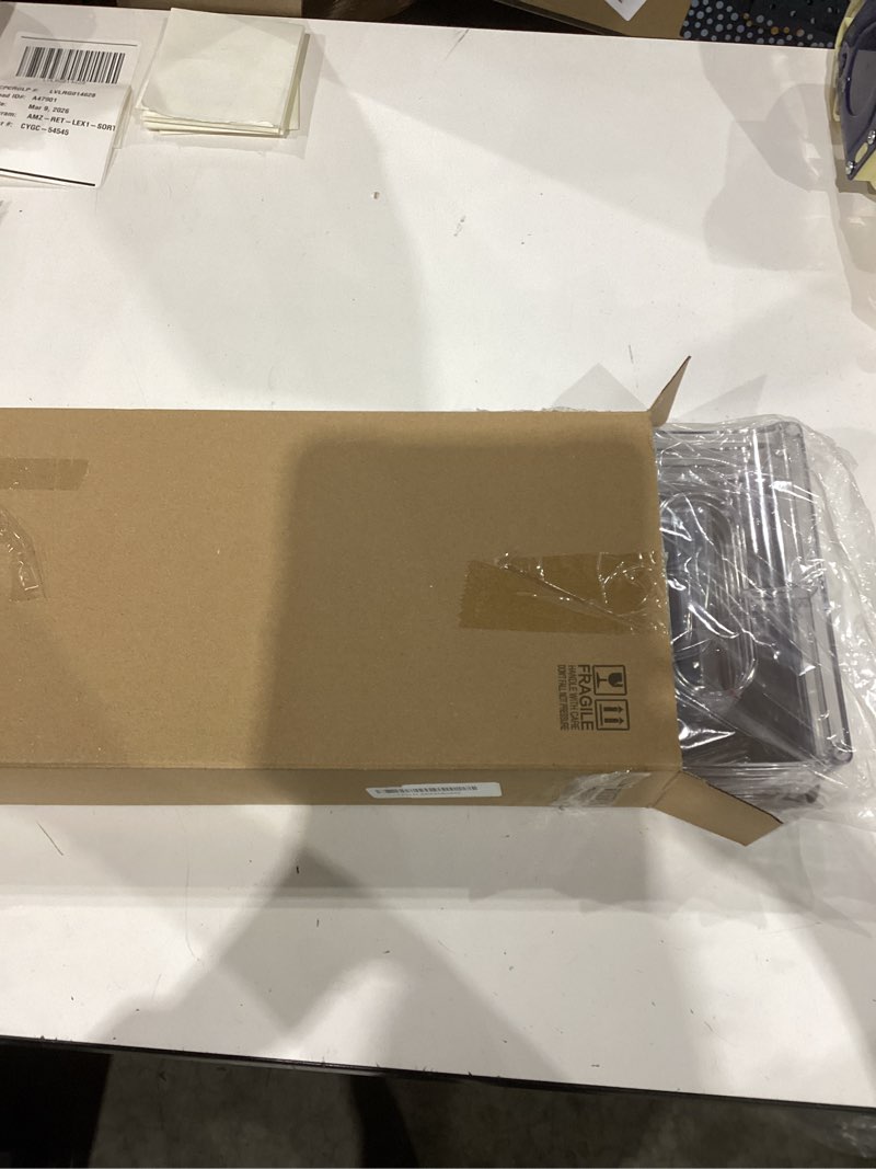 Condition photo showing Good Condition for 4 Pack Garbage Bag Dispenser, Under Sink for Kitchen, Cabinet, Laundry Room, Pantry Organizer and Storage, Perfect for Storing Potatoes, Onions, Fruits (Clear, 4 Pack) 4 Pack Clear