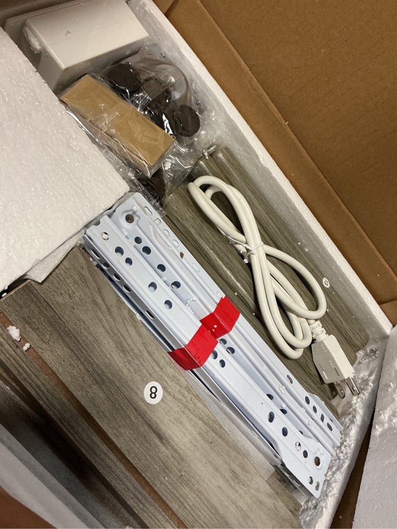Condition photo showing New/Like New for nightstand with charging station,small bedside table with gold frame,morden night stand,end table,bedside furniture,side table with drawer and shelf for bedroom,living room (grey)