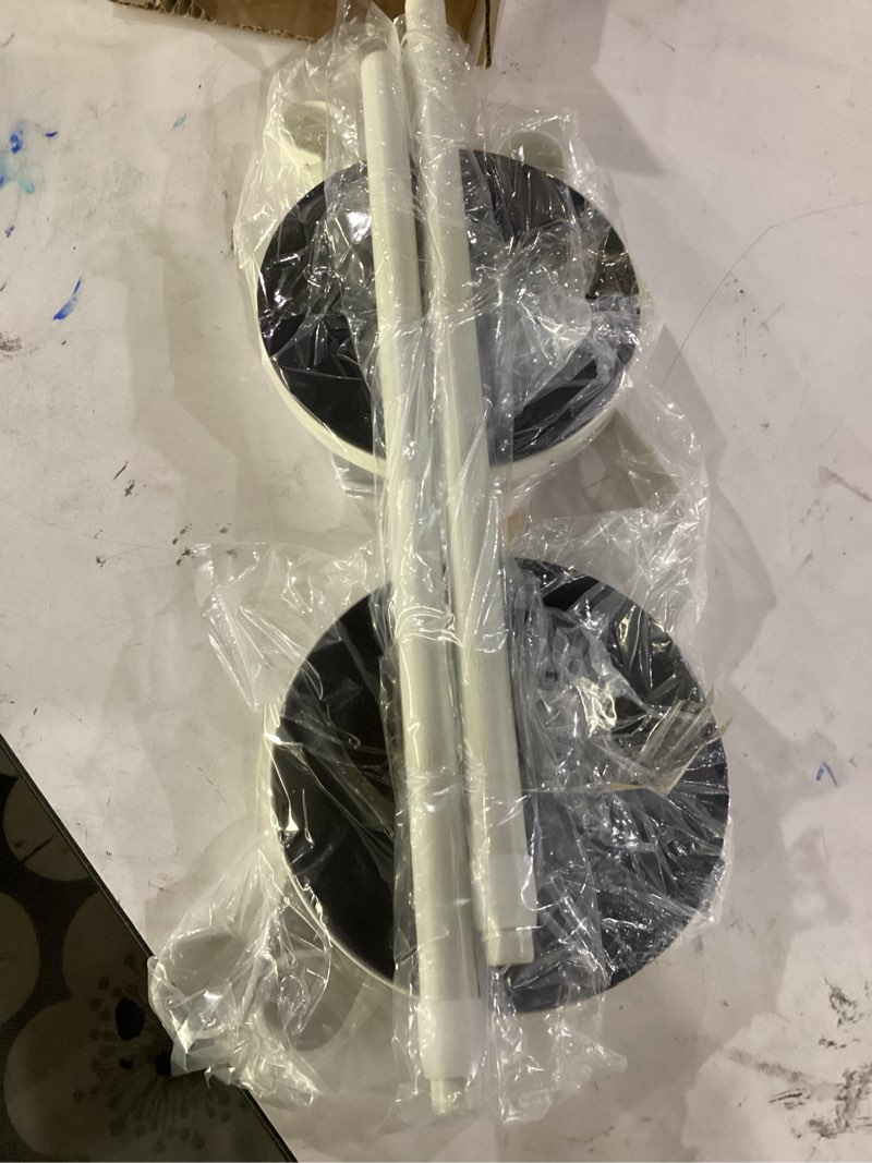 Condition photo showing Good Condition for reusable shirt display stand-mannequin torso tshirt display stand for retail/vendors,18-33" adjustable dress form mannequin stand clothes rack,portable holder jacket coat hanger,all metal/white/2 pack cream white 18-33"h/2 pack