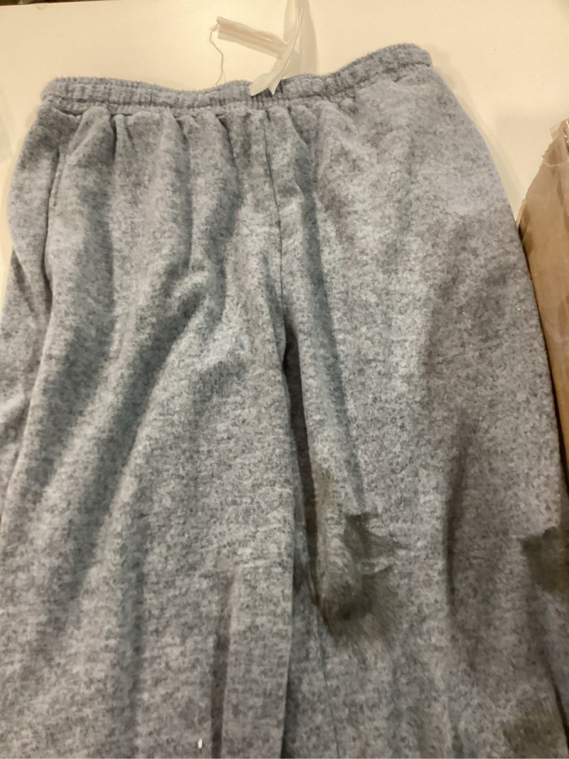 Condition photo showing As Is for Men's dark grey Sweatpants Trousers Drawstring Elastic Waist Plain Vacation Daily Wear Polyester Spring medium 