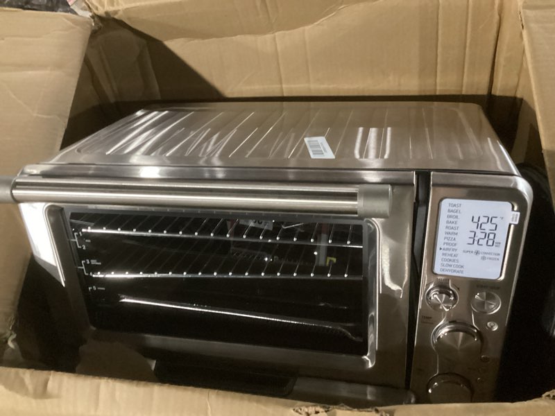 Condition photo showing As Is for breville bov900bss smart oven air fryer pro and convection oven, brushed stainless steel