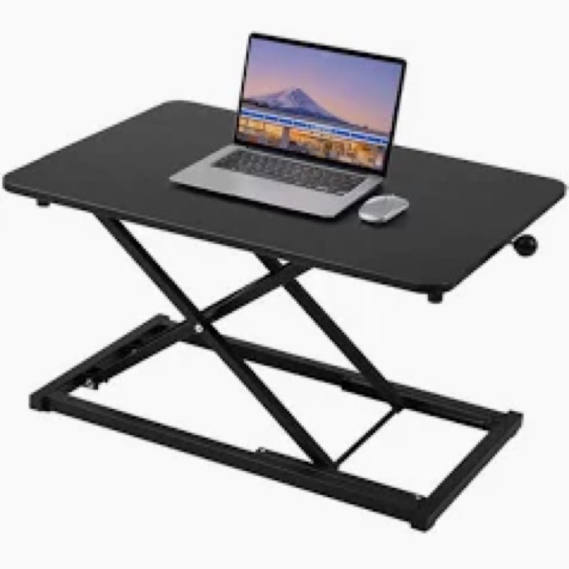 Raathionty Height Adjustable Standing Desk Converter, Computer Keyboard Stand for Desktop, Keyboard 