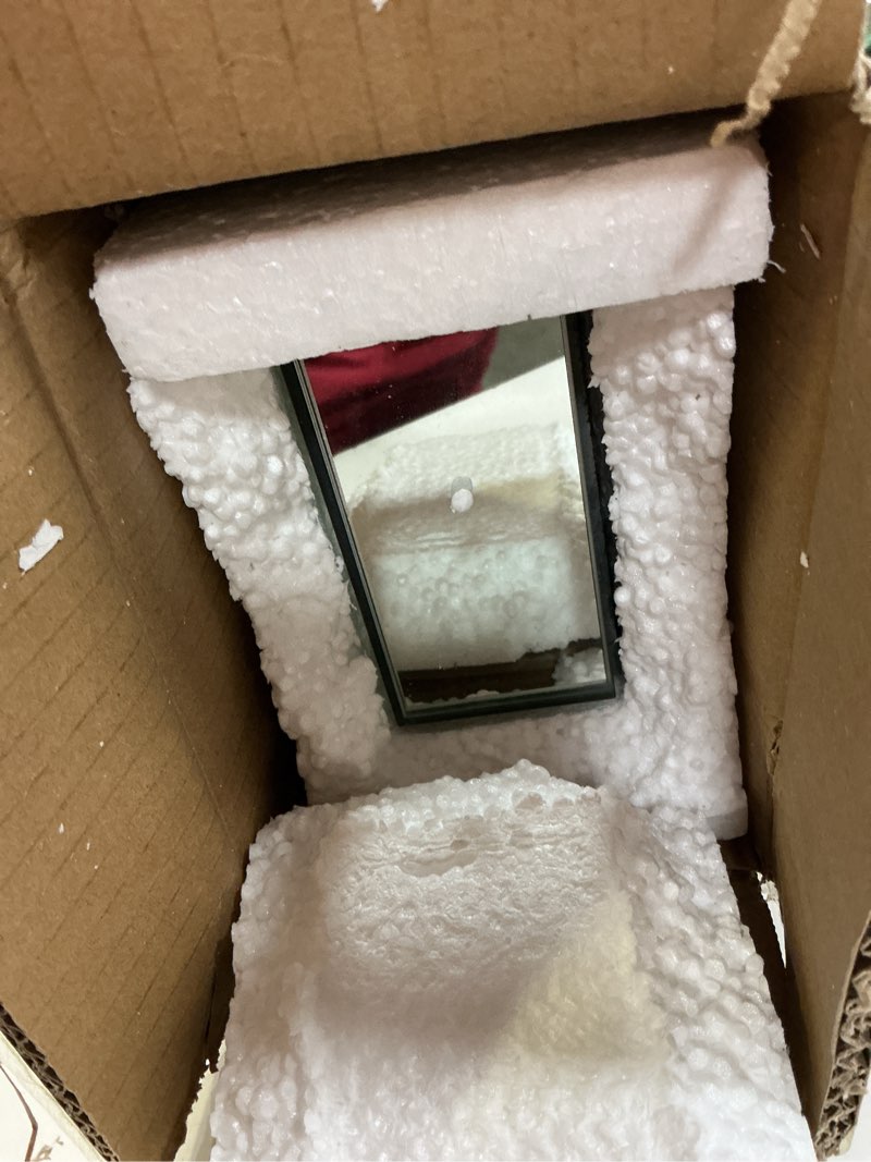 Condition photo showing New/Like New for gallery solutions 22" mirrored floating wall shelf ledge silver silver 22"l x 4"w