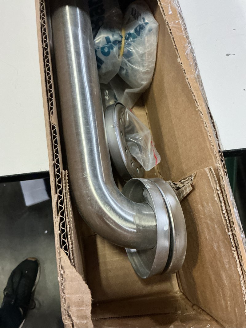 Condition photo showing Good Condition for grab bar bundle for ada compliance, brushed gold stainless steel grab bar set for commercial and residential restrooms, 1.5" diameter - 18", 36", 42" - pack of 3