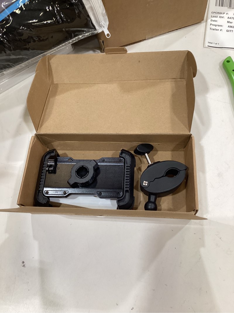 Condition photo showing Good Condition for Lamicall Motorcycle Phone Mount, Bike Phone Holder - [Metal Lock] Upgrade Quick Install Bar Clip for Bicycle Scooter, Cell Phone Clamp Gifts for iPhone 17 16 15 Pro Max, Galaxy, 4.7-6.8" Phones Black