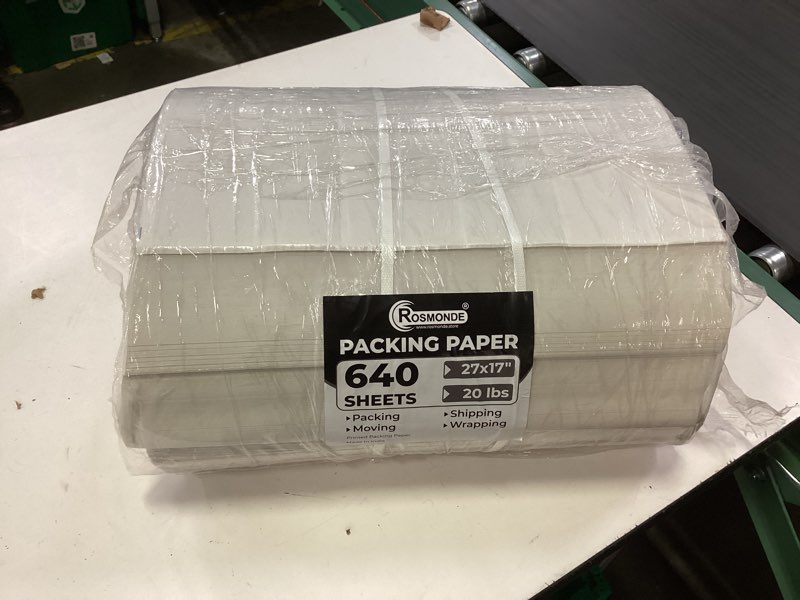 Condition photo showing New/Like New for similar bryco goods packing paper sheets for moving | 640 sheets | 27\" x 17\" | 20lb | made in usa | newsprint paper | must have in your moving supplies 27\" x 17\" (640 sheets)
