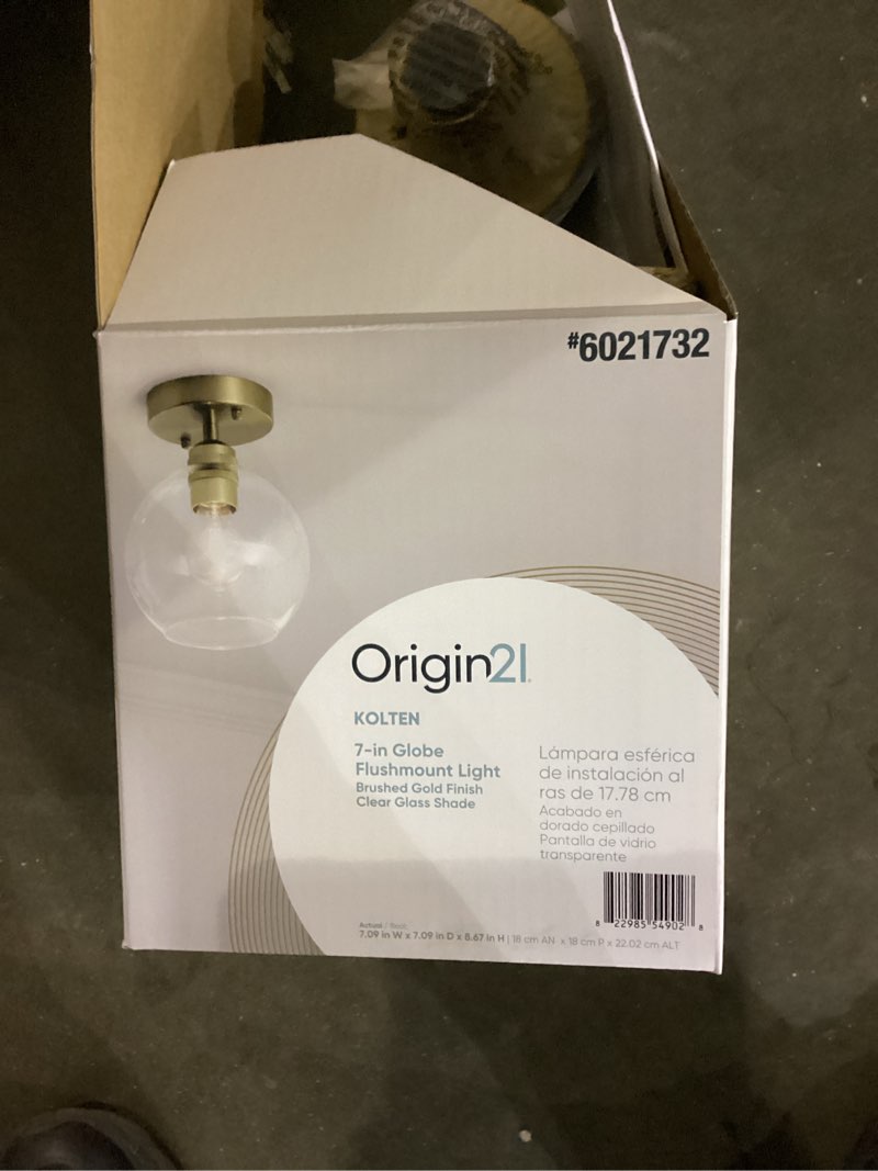 7in globe flushmount light