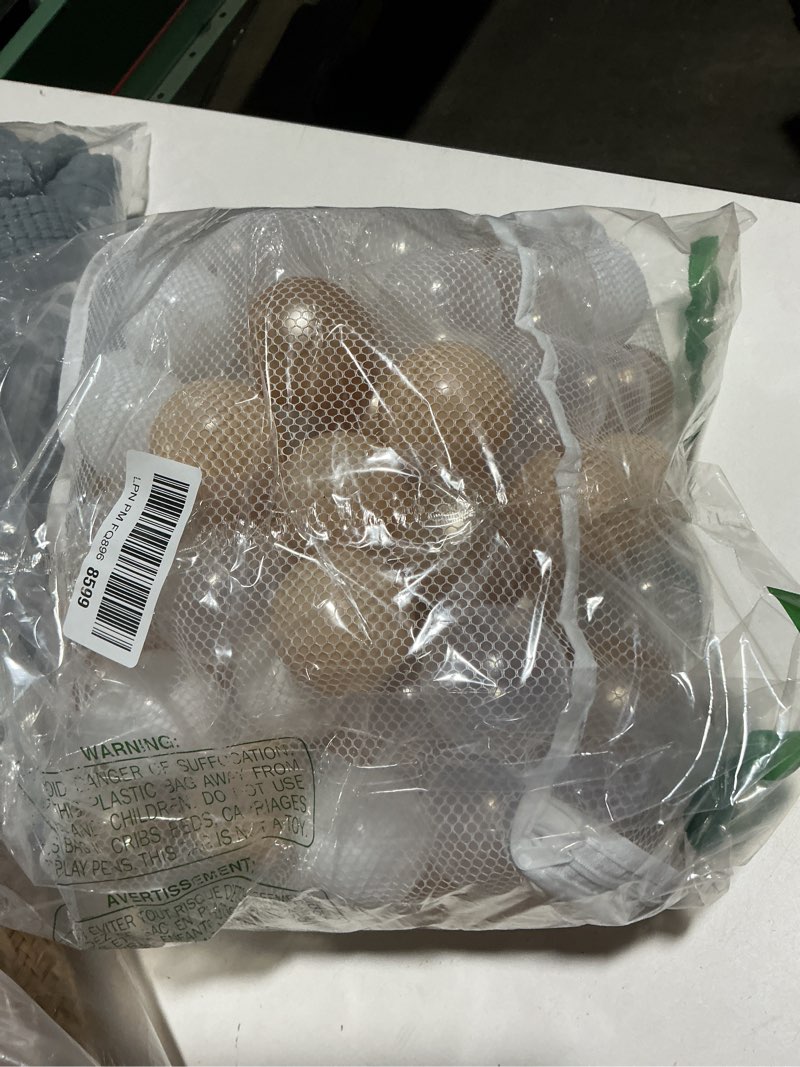 Condition photo showing As Is for realhaha ball pit balls 50 100 200 500 play balls plastic balls for baby girls toddlers kids play tent pool playhouse playpen party decoration brown 100 balls