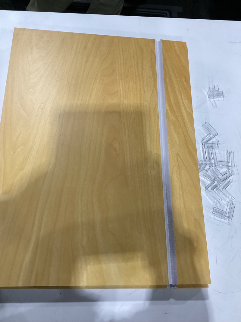 Condition photo showing Good Condition for 5Pcs Wire Shelf Cover, 21.6x13.4inch-Wood Pattern Shelves Covers for Shelving, Pantry Rack, Decoration Supplies (5pcs Shelf Covers)