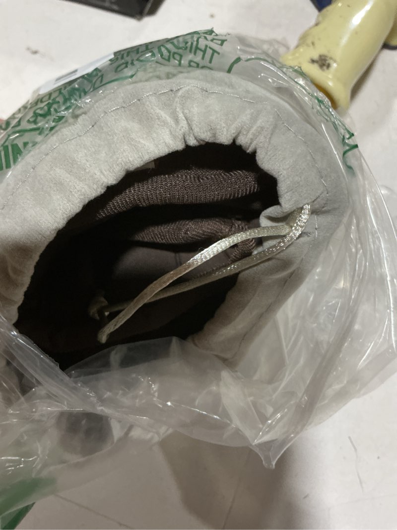 Condition photo showing Good Condition for sarisun travel pillows for airplanes, airplane pillow with eye mask for long flight, airplane head strap for sleeping, 360° support headrest for car trip, stop bobblehead travel essential, dark brown