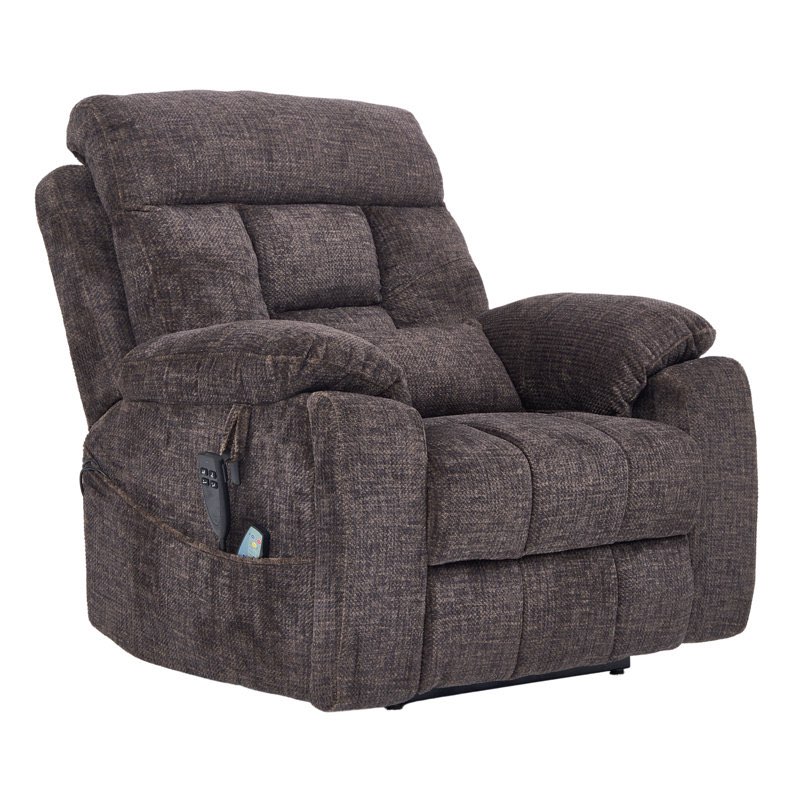 ( incomplete,only 1 box)Extra Wide Lay Flat Recliner 400 lbs, Dual Motor Power Lift Recliner Chair