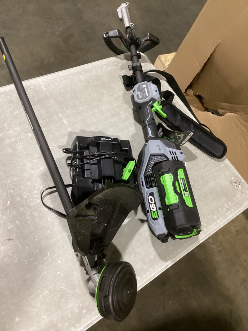 Condition photo showing Good Condition for ego power + powerload with line iq 56-volt 16-in telescopic shaft battery string trimmer 4.0 ah (battery included) (charger included)