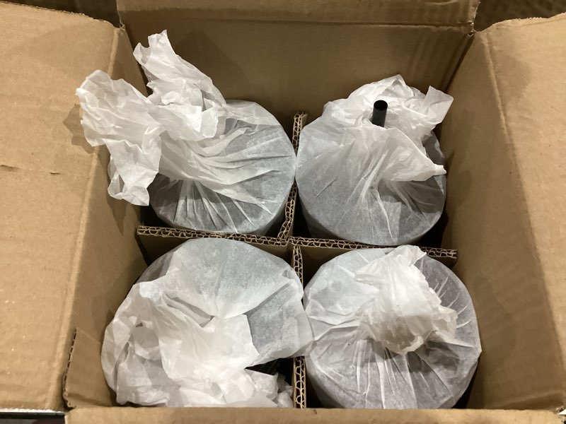 Condition photo showing New/Like New for starbucks black matte textured tumbler lid & straw 16 oz reusable pack of 4