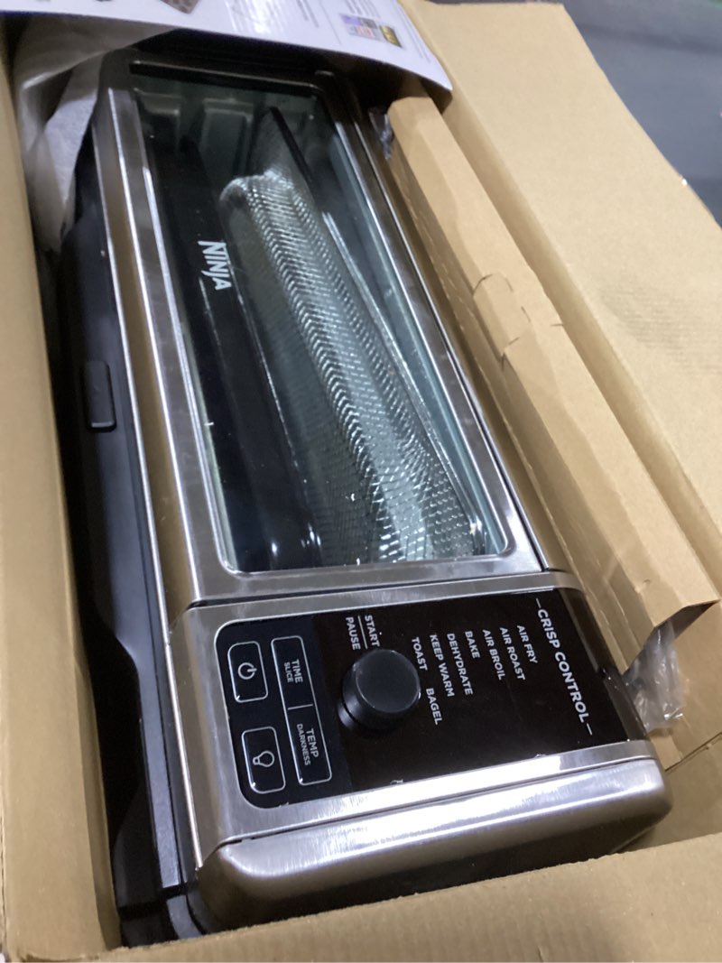 Condition photo showing Good Condition for Ninja - Foodi 8-in-1 Digital Air Fry Oven, Toaster, Flip-Away Storage, Dehydrate, Keep Warm - Stainless Steel/Black