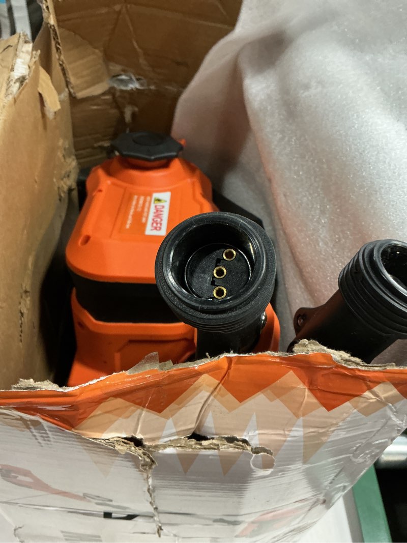 Condition photo showing Good Condition for Cordless Snow Shovel, Electric Snow Shovel 12" Width 6.7" Depth Cleaning and 20ft Throwing Distance, 4 Ah 21V Battery Brushless Snow Mover with Adjustable Front Handle for Driveway, Steps, Patio Orange