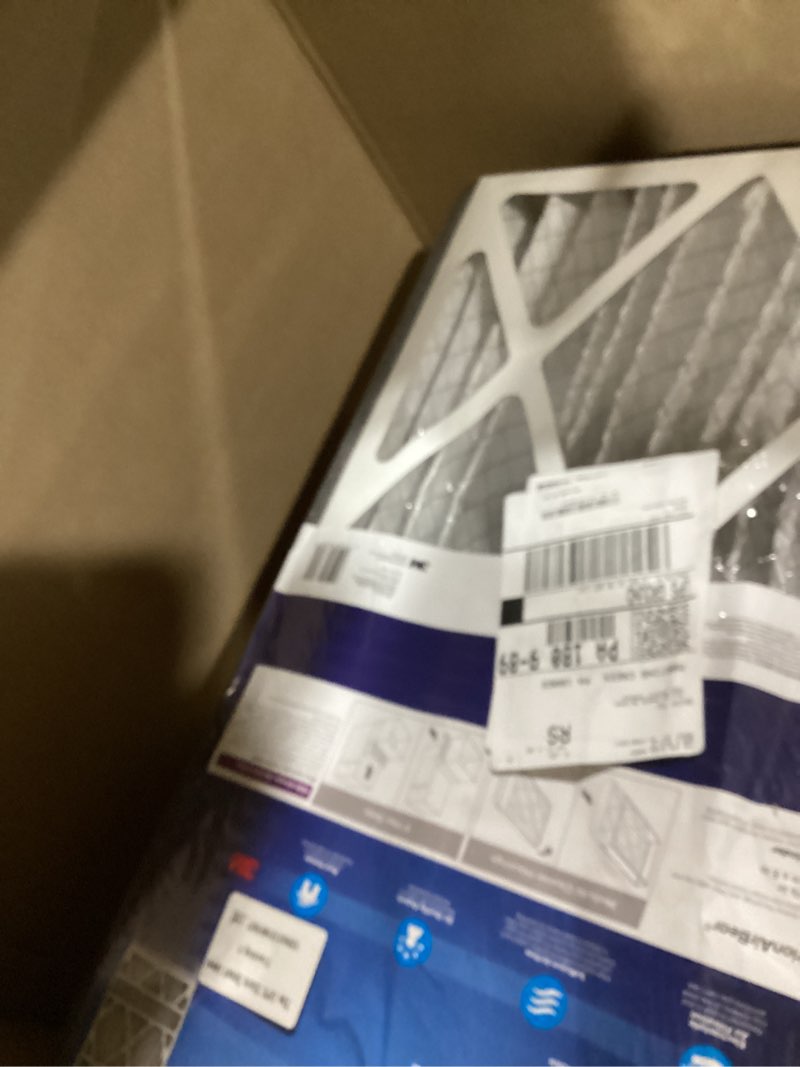 Condition photo showing As Is for filtrete 16x25x5 ac furnace air filter, mpr 1550, merv 12, fit trion air bear furnace, allergen, bacteria & virus, electrostatic air cleaning filter, 1-pack (actual size 15.75 x 24.13 x 4.88)