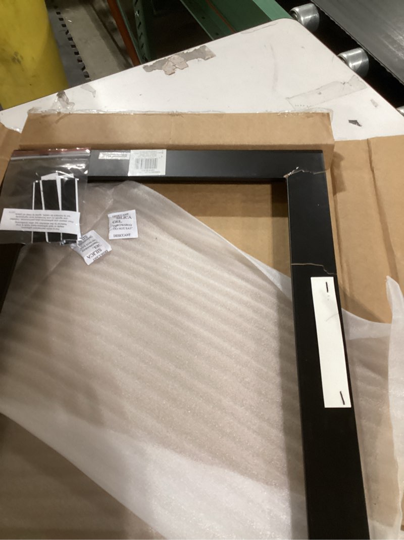 Condition photo showing As Is for MCS Canvas Float Frames 12x16 Frame, Black Frame for Finished Canvases, Vertical & Horizontal Wall Hanging Large Frame with Adhesive for Canvas Paintings (1-Pack) 12X16 Black