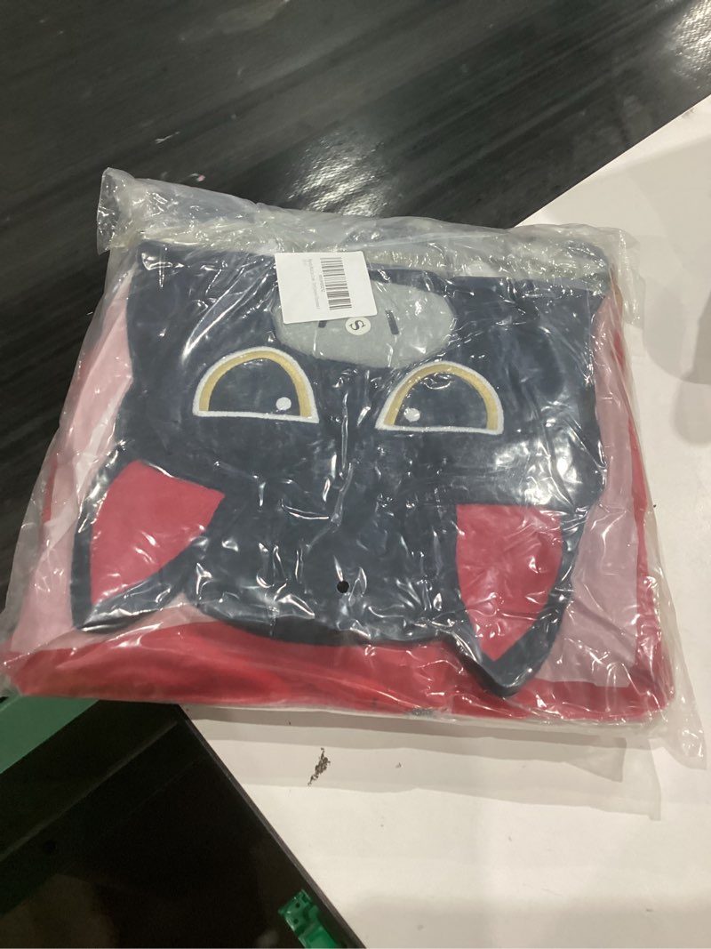 Condition photo showing New/Like New for Kgromfy Black Bat Onesie Adult Halloween Animal Cosplay Outfits One Piece Costumes Party Jumpsuit Homewear S Black Small