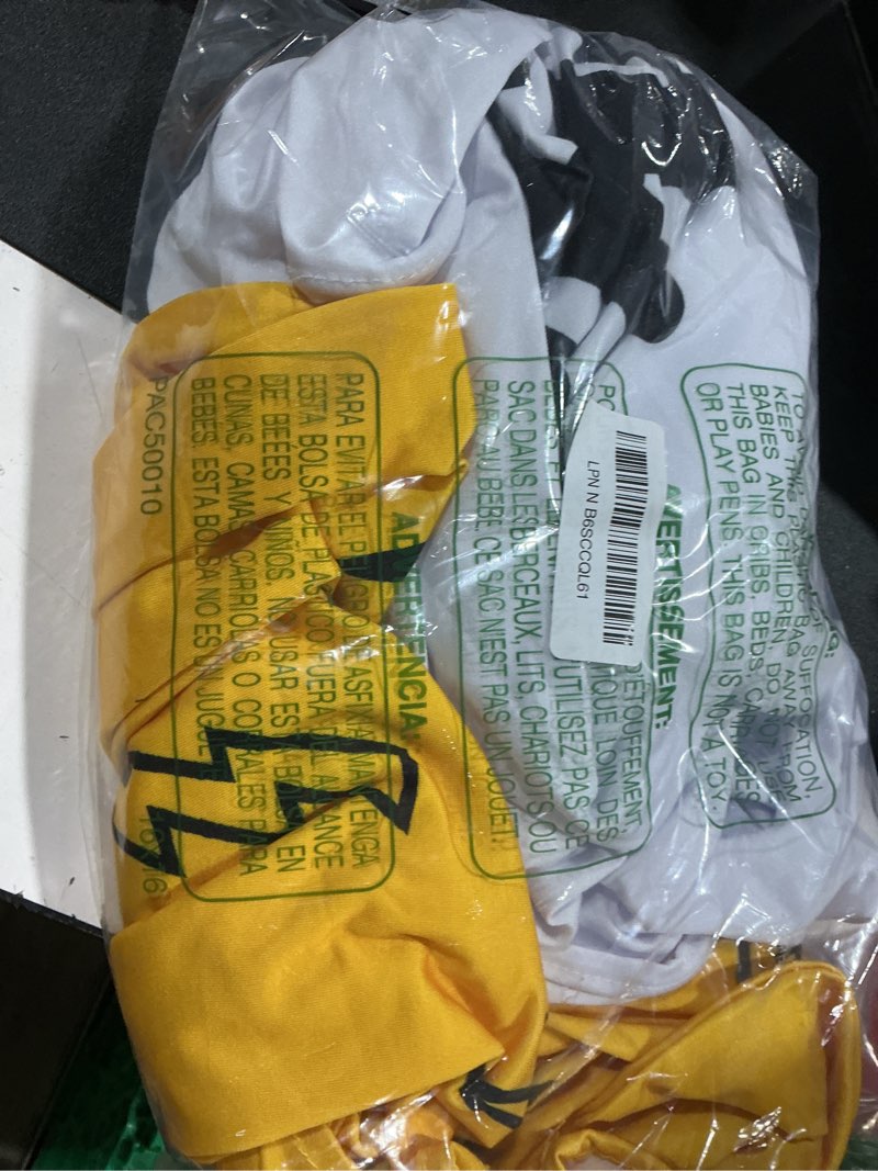 Condition photo showing Good Condition for one happy dude theme birthday decoration, set of 3 one happy dude theme arch cover stretch spandex fitted wedding arch stand covers, 4ft, 5ft, 6ft(white, yellow, black-white,mixed style) white, yellow, black-white mixed style