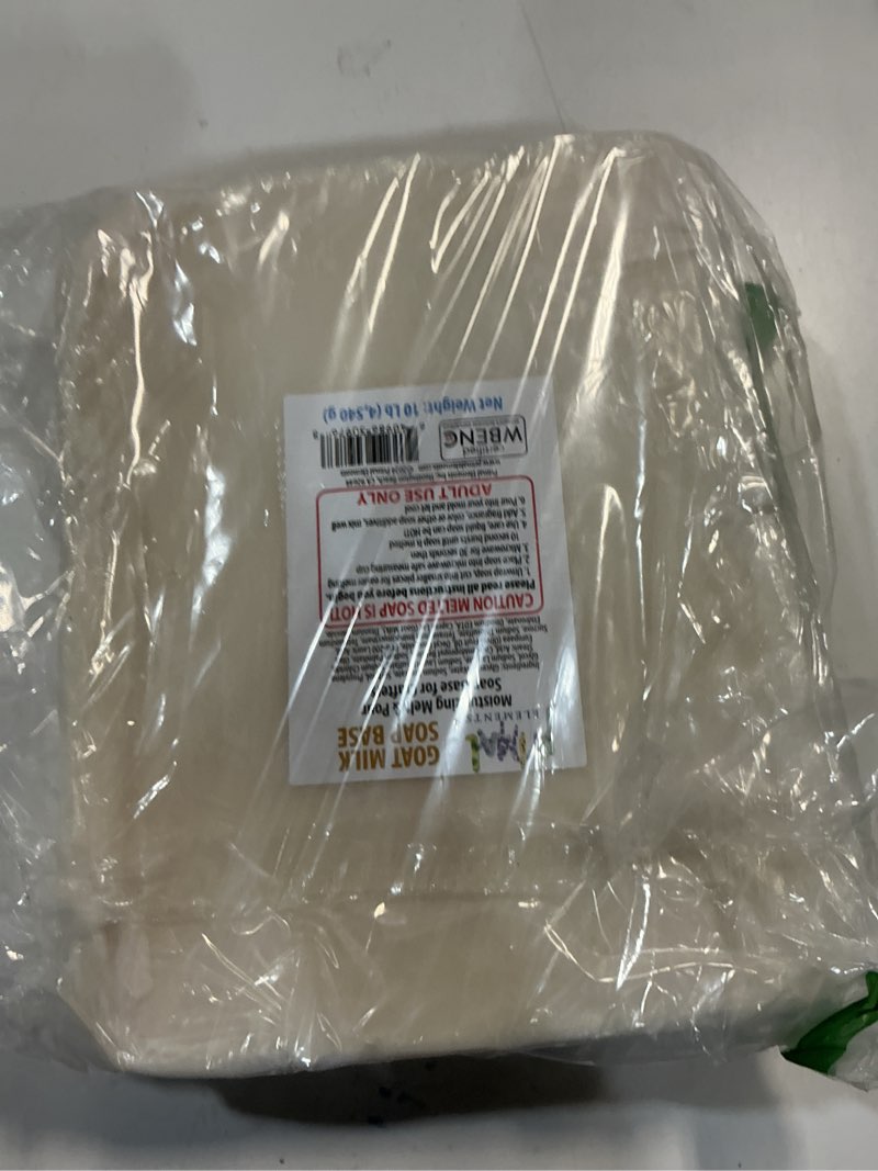 Condition photo showing Good Condition for primal elements goat milk soap base - moisturizing melt and pour glycerin soap base for crafting and soap making, easy to cut - 10 pound goat milk (unscented) 160 ounce (pack of 1)