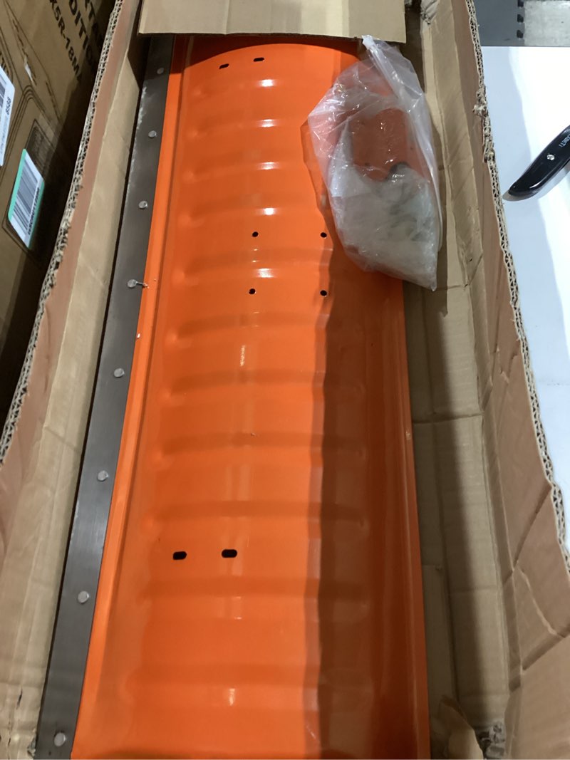 Therwen 2 Pcs Snow Pusher Include 1 36-inch Steel Snow Pusher with Scroll Wheel 1 Retractable Shovel