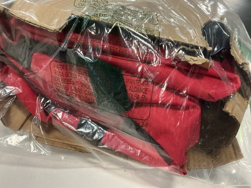 Condition photo showing Good Condition for Kesfitt Christmas Tree Storage Bag 9Ft, Rolling Christmas Tree Bag with Wheels, Christmas Tree Storage Box with Adjustable Straps Fits Artificial Tree, 600D Oxford Extra Large Heavy Duty, Dual Zippers Red