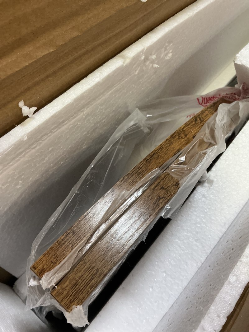 Condition photo showing Good Condition for Round Dining Table Set for 4, Kitchen Table and Chairs for 4, Circle Table Round Pedestal Dining Room Dinner Dinette Table Set,5 Piece Space Saving Wood Kitchen & Dining Room Tables (Vintage, 42In) Vintage 42In