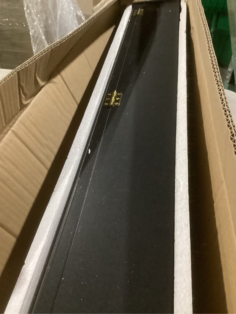 Condition photo showing Good Condition for HOROW 2 Baseball Bat Display Case Wooden Frame with Acrylic Transparent Door Holder Rack Cabinet Wall Mounted Shadow Box Vertical or Horizontal, w/98% UV Protection-Lock Double Black