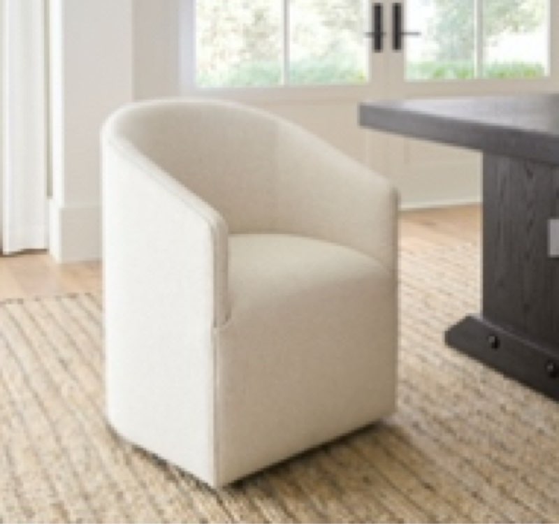 Baldwin Upholstered Barrel Back Dining Chair 