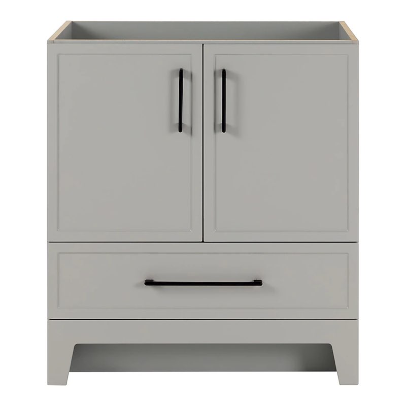  Style Selections Meera 30-in Light Gray Bathroom Vanity Base Cabinet without Top