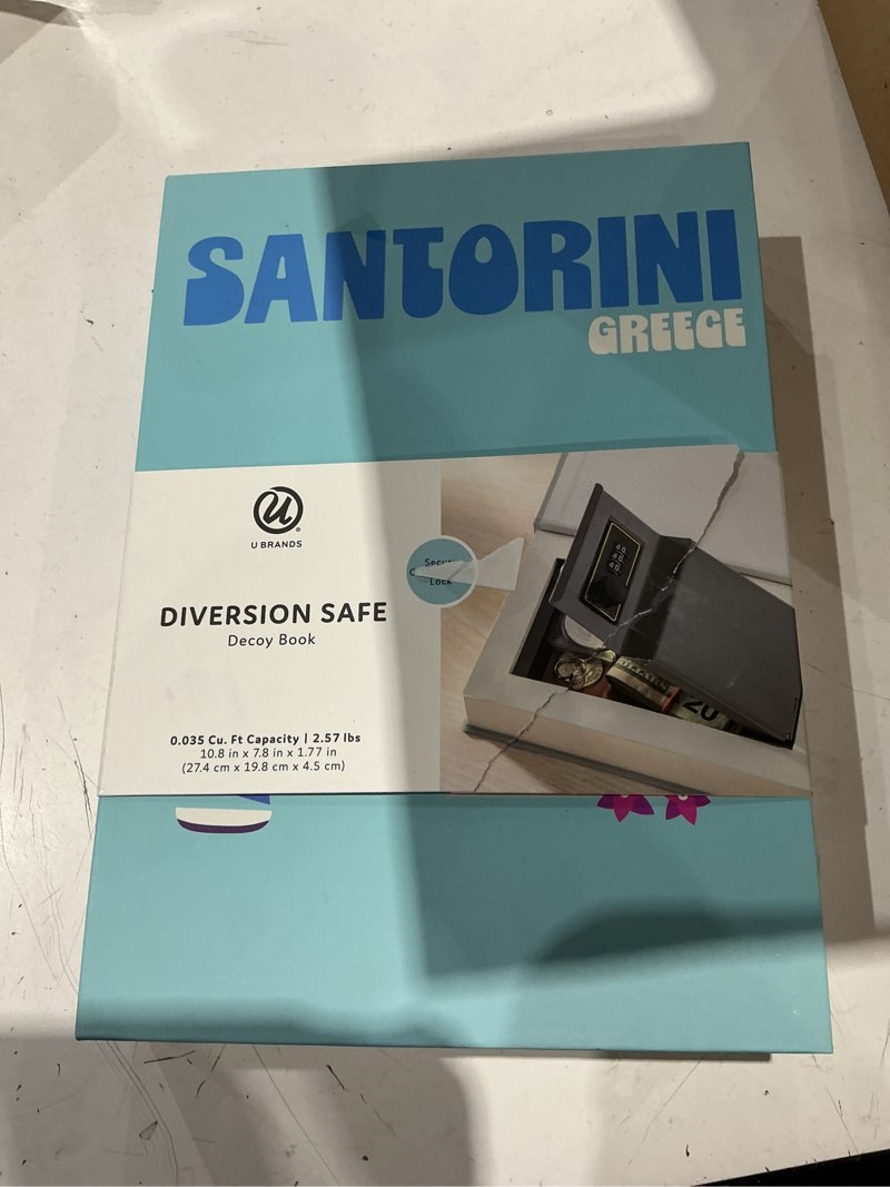 Condition photo showing Good Condition for u brands book diversion safe, 10.8 x 7.8 x 1.77 in., hidden combination lock cash money box