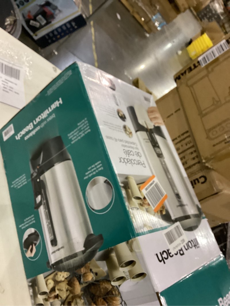 Condition photo showing As Is for Hamilton Beach 45cup Urn 40519