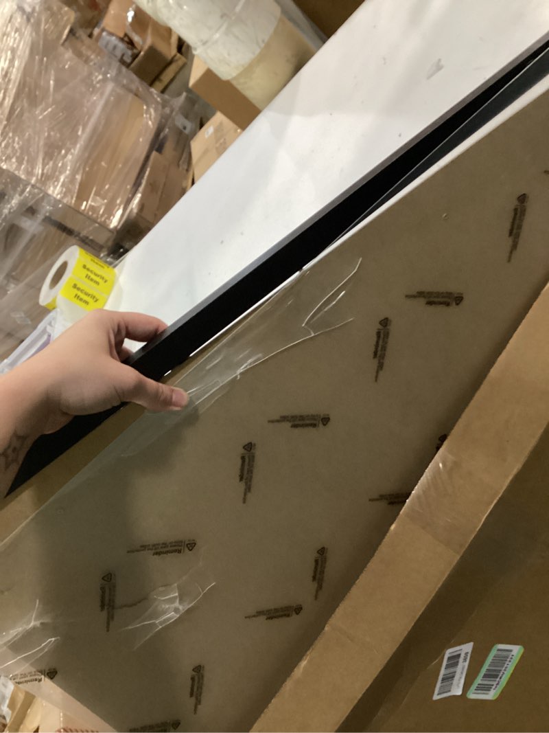 Condition photo showing As Is for a plus max 24x30 picture frame, black engineered wood frame for 24 x 30 inch picture poster photo, light weight 24 by 30 frame with wood-grain for wall - 1 pack/black/24 x30 black 24x30 1 pack