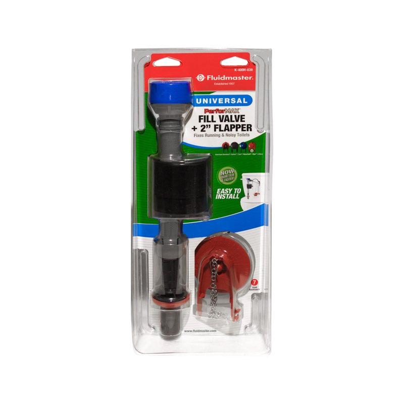fluidmaster universal toilet fill valve and 2-in flapper kit