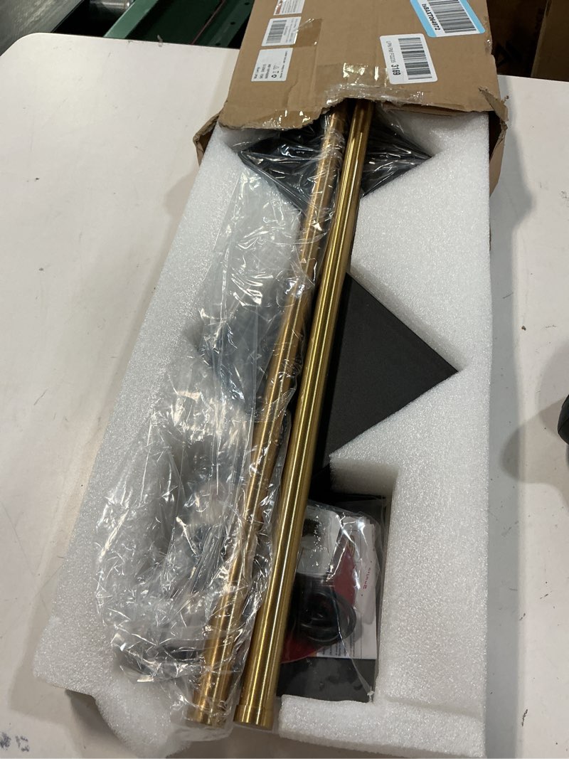 Condition photo showing Good Condition for battery operated wall sconces set of two, modern sconces wireless cordless rechargeable light with remote, gold and black wall lamp dimmable home decor for bedroom living room hallway timing 23.6 inch black gold 23.6 inch