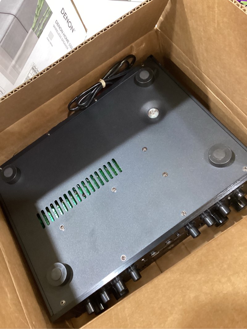 Condition photo showing Good Condition for pyle 4-channel audio amplifier with bluetooth - home stereo receiver w/ 500w max power - commercial or karaoke - dual mic input with echo, vol, talk-over - aux in - sub out - usb-a mp3 player, am/fm