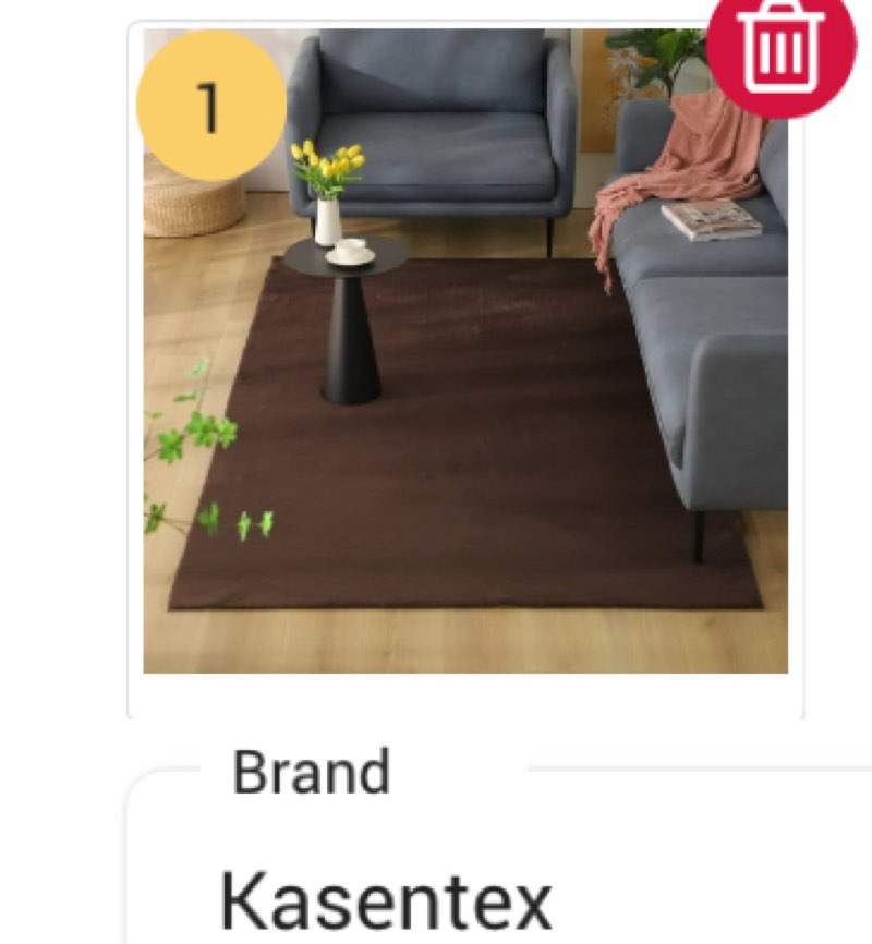 KASENTEX Area Rug Contemporary Modern Soft Cozy Solid Colors 4  x 6  - Brown