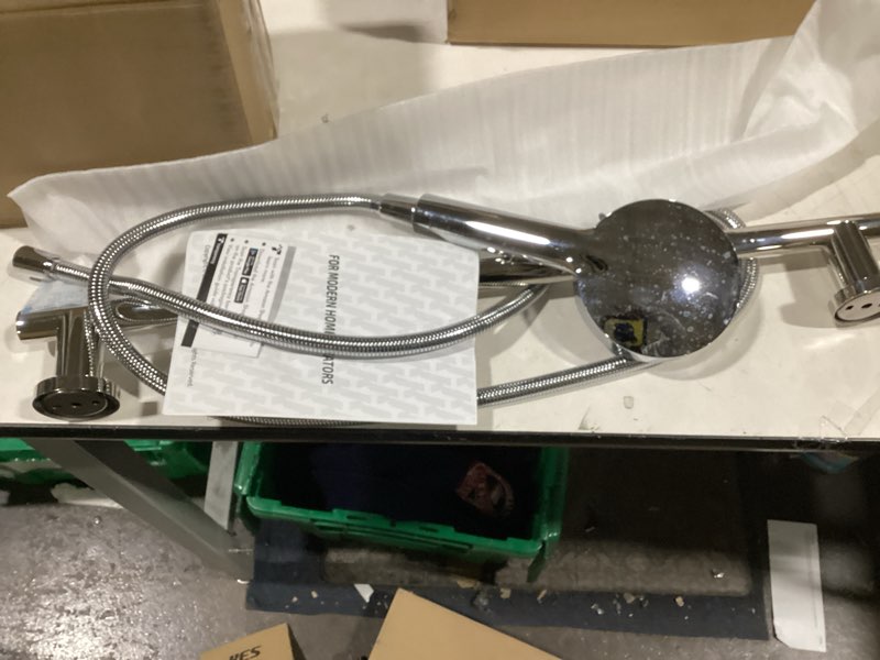 Condition photo showing New/Like New for KES Handheld Shower Head with Adjustable Shower Slide Bar 5 Function Extra Long Hose Polished Finish, F204-PS-C1 Polished Silver