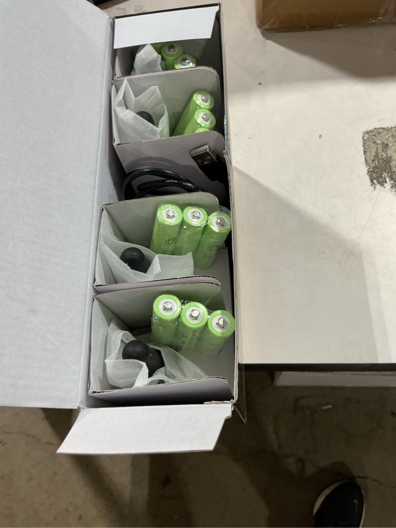 Condition photo showing New/Like New for wishouse walkie talkies for adults long range-rechargeable 4 pack 2 way radios, hiking accessories camping gear xmas birthday gift for kids family with lamp,sos siren,noaa weather alert,easy to use black blue silver yellow