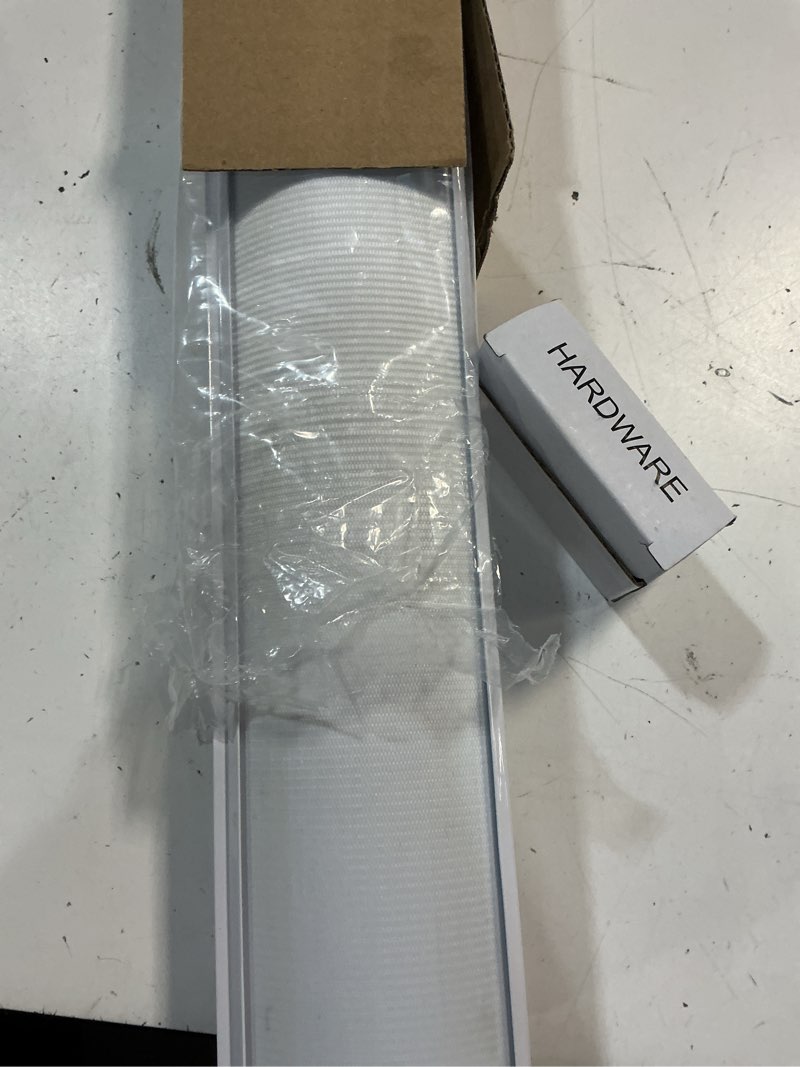 Condition photo showing Good Condition for chicology zebra blinds, roller window shades, blinds for windows, roller shades for windows, window shades for home, window shades, pull down shades for windows, 21" w x 72" h, basic arctic 21"w x 72"h basic arctic
