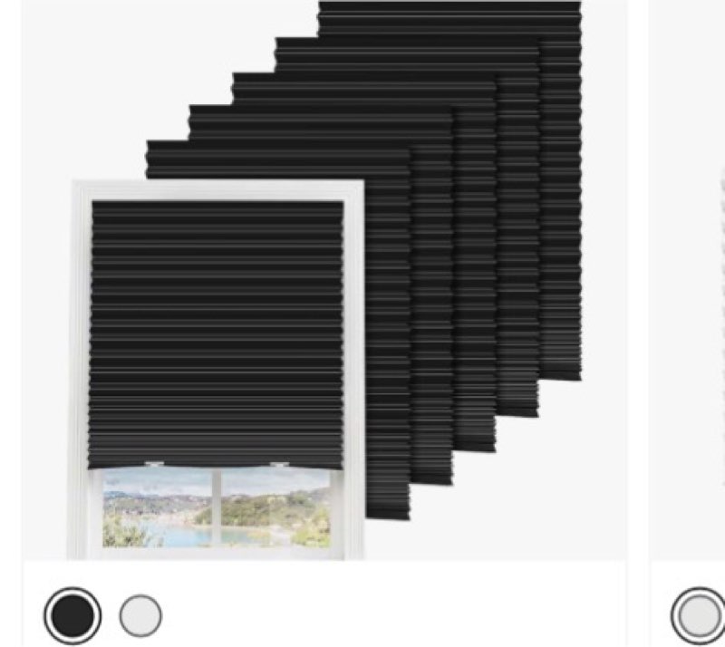 6 Packs Temporary Blinds for Windows, Easy to Cut and Install, Window Shade 36" W x 72" L, Paper Bli