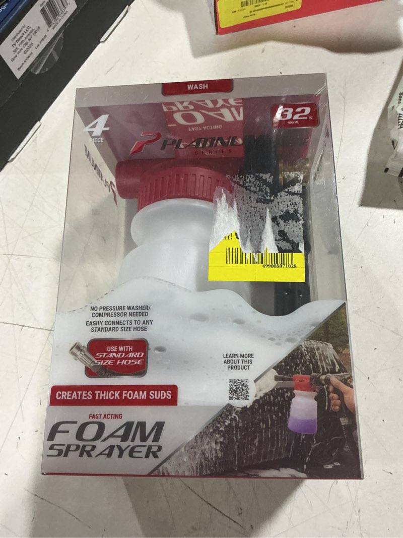 Condition photo showing As Is for platinum series foam cleanser sprayer with standard hose fitting, 32oz