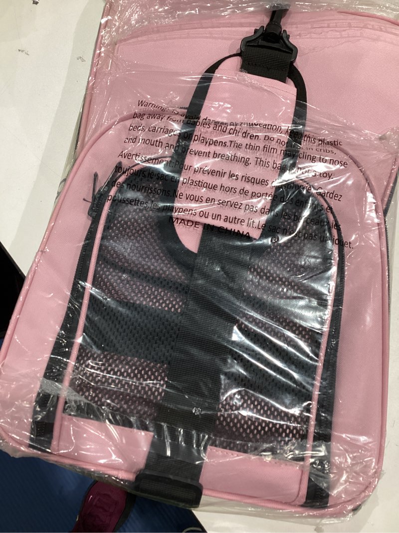 Condition photo showing Good Condition for henkelion pet carrier for small medium cats dogs puppies up to 15 lbs, tsa airline approved, soft sided, collapsible travel - pink 17.0"l x 11.0"w x 11.0"h pink
