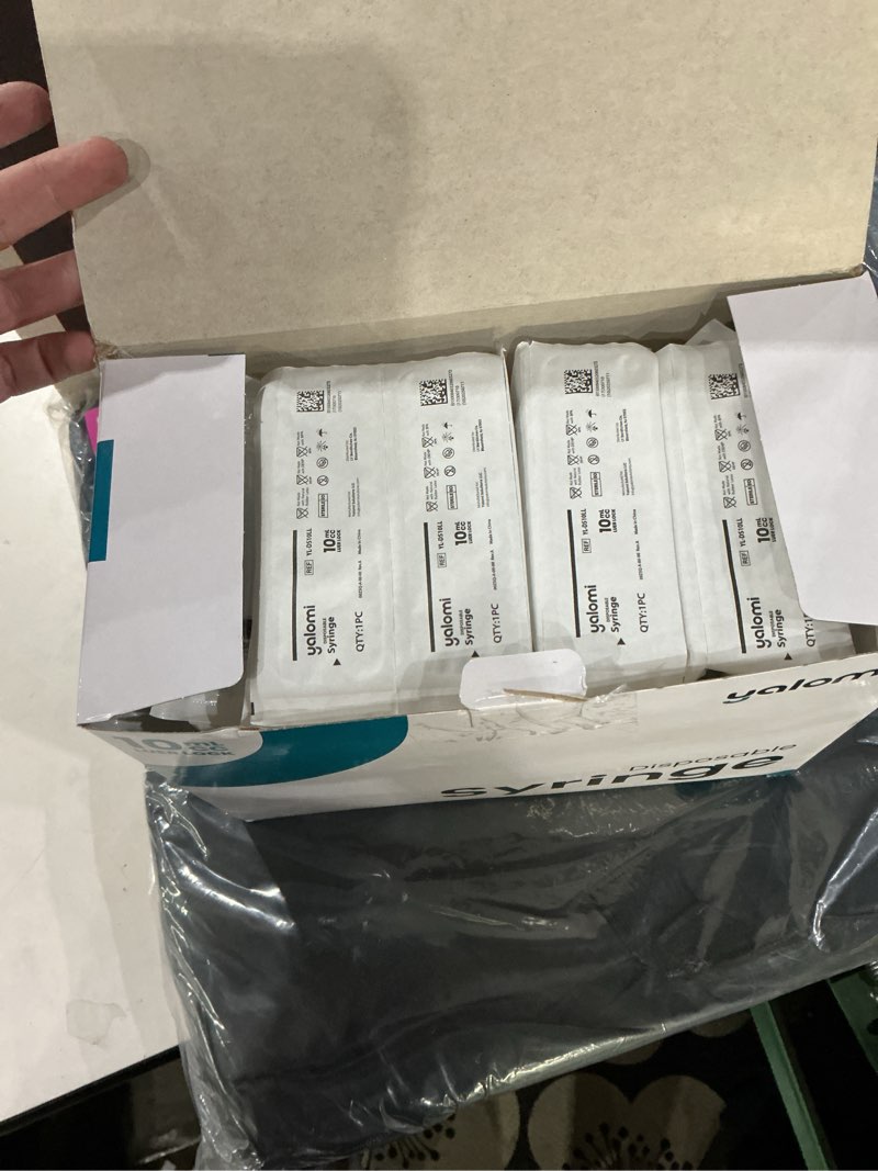 10mL Luer Lock Syringe (No Needle) – 100 Pack | Sterile & Individually Wrapped | Professional, Indus